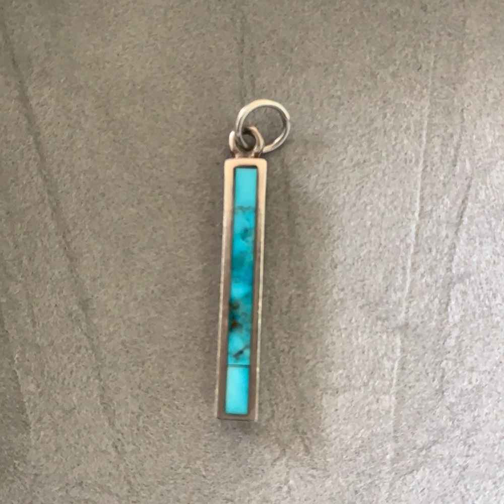 Turquoise pendent. Native American jewelry